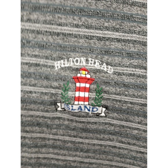 Am A Player Brand Hilton Head Island Men's Golf Polo Size XXL 100% Cotton Gray - Picture 2 of 16